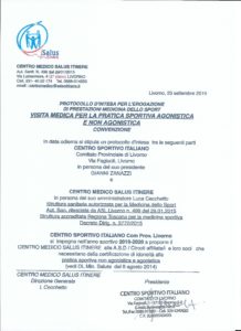 SALUS ITINERE CONVENZIONE CSI